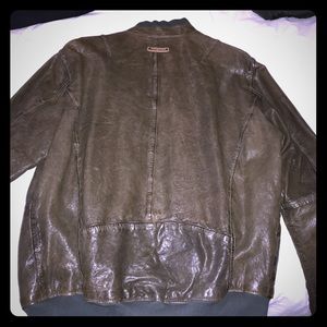Diesel green leather jacket. Perfect condition.
